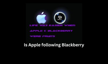 Is Apple following Blackberry?